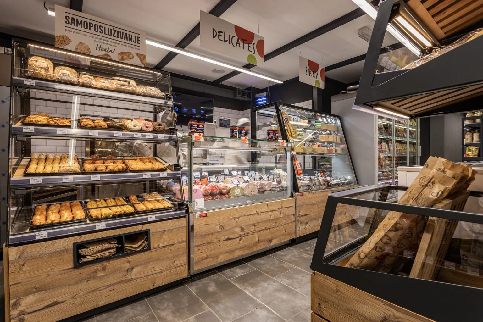 Domaća Trgovina, Market, prikaz 17 od 17: Koncept · layout · rollout · realizacija