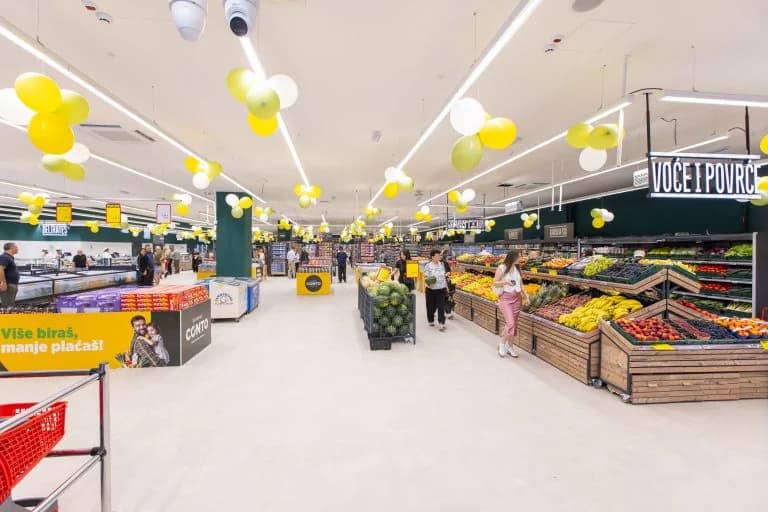 Domaća Trgovina, Market, prikaz 16 od 17: Koncept · layout · rollout · realizacija