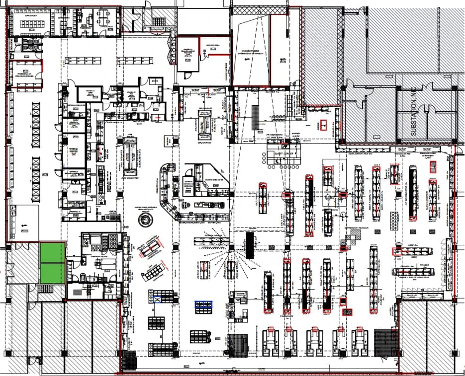 Tehnički crtež — komercijalni layout / raspored kategorija